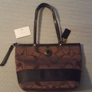 COACH Tote Handbag - Rich Chocolate Brown!